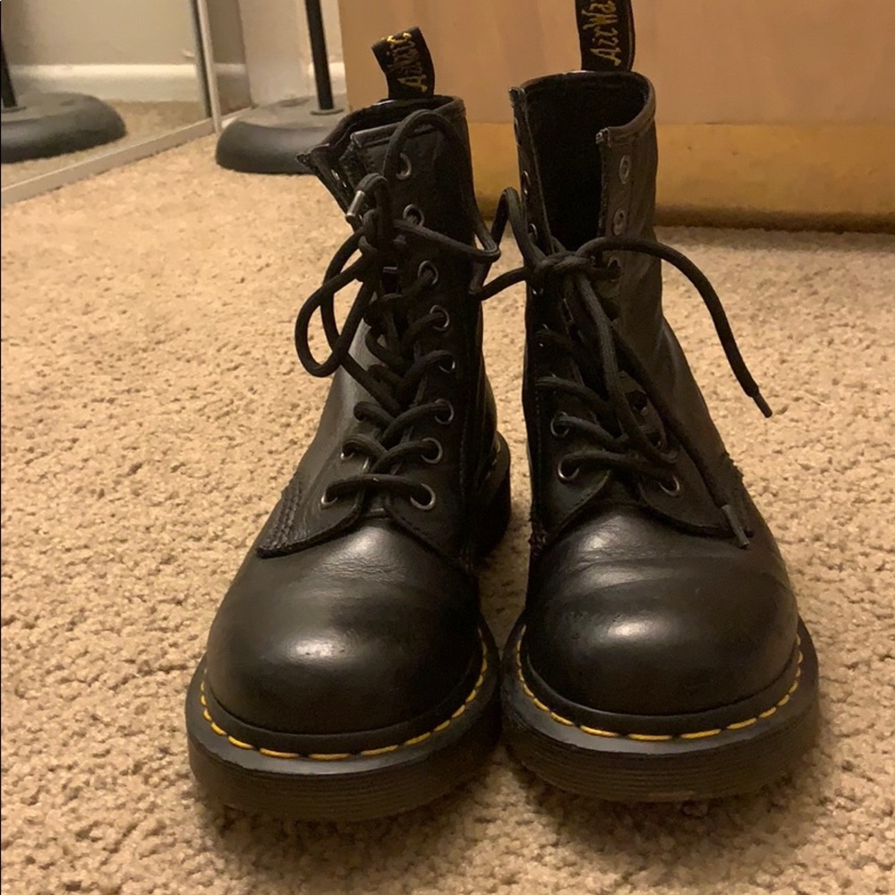 Dr. Martens Luana Leather Combat Boots